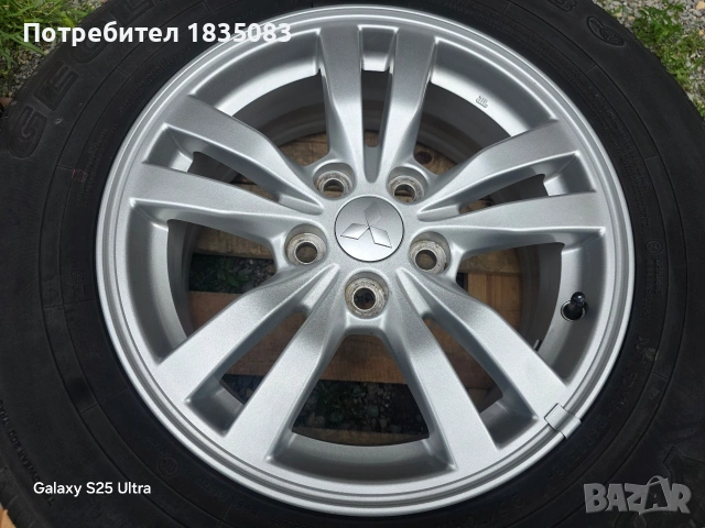 Лети джанти 16ки 5х114.3 Mitsubishi + летни гуми 215/70/16 Yokohama, снимка 7 - Гуми и джанти - 54822211