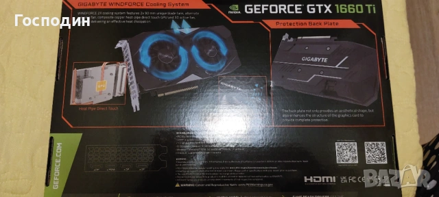 Gigabyte GeForce GTX 1660 OC 6G, снимка 5 - Видеокарти - 54783392