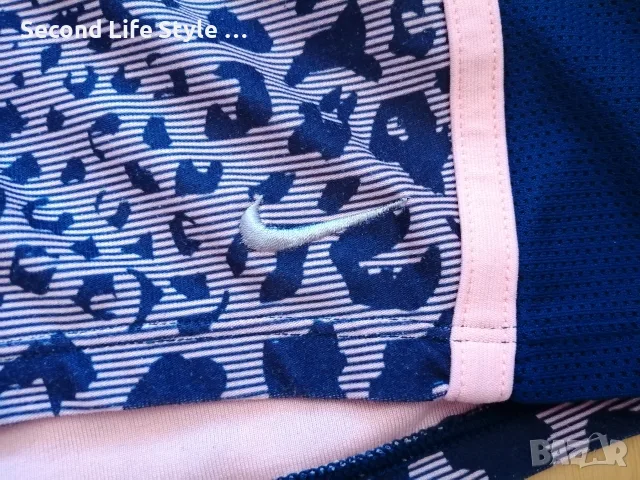 Nike Dri-FIT оригинален дамски къс клин / къси спортни панталонки с леопардов принт р-р S, снимка 2 - Къси панталони и бермуди - 55692419