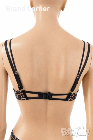 Hunkemöller сутиен 75B с черна дантела и леопардов сатенен принт, снимка 4 - Бельо - 54550175