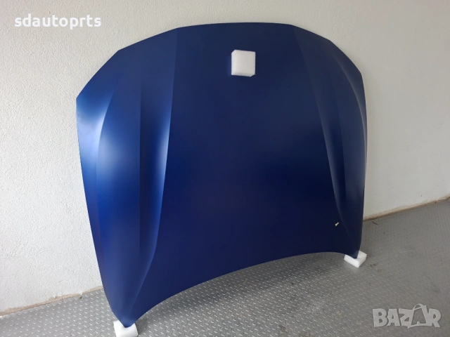Като Нов Оригинален Преден капак BMW G22 G23 G26 Син мат Алуминиев, БМВ Г22 Г23 Г26, снимка 2 - Части - 54074000