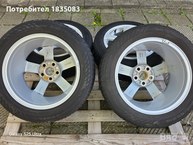 Лети джанти 16ки 5х108 Volvo + зимни гуми 205/55/16 Nokian, снимка 10 - Гуми и джанти - 54397052