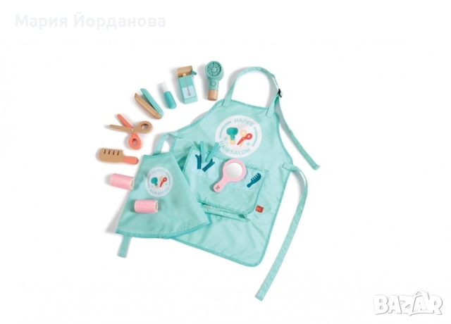 Игрален комплект Hape International - Малки фризьори, 15 части , снимка 3 - Образователни игри - 54553168