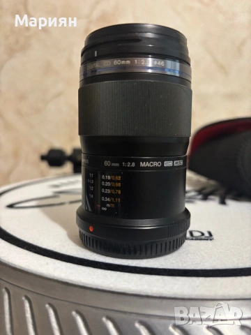 Olympus m zuiko ed 60mm 2:8, снимка 2 - Обективи и филтри - 54350064