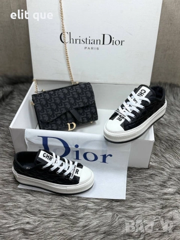 дамски кецове и чанта Christian Dior , снимка 3 - Кецове - 55089283