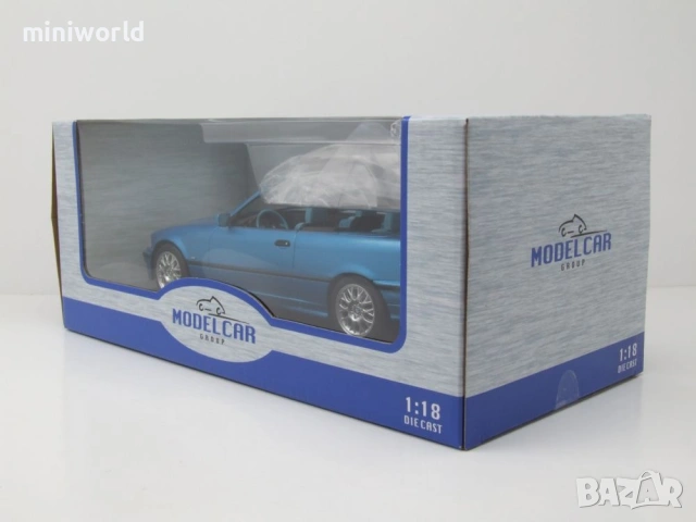 BMW 328i Cabrio E36 1996 - мащаб 1:18 на MCG моделът е нов в кутия, снимка 9 - Колекции - 54823247