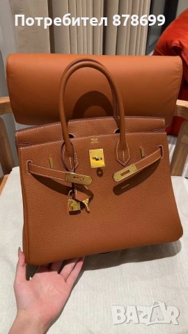Hermes Birkin 25cm gold and gold, снимка 5 - Чанти - 55008242