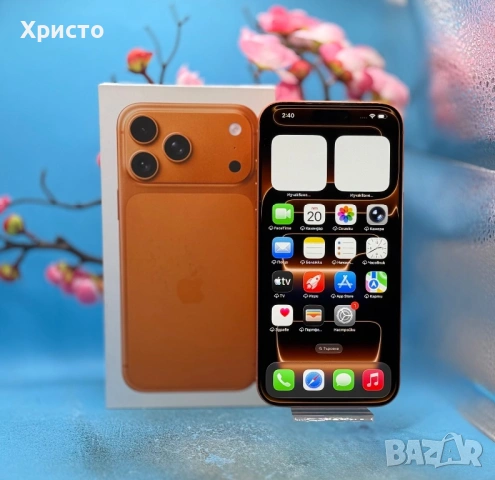 ГАРАНЦИОНЕН!!! Аppl IPHONE 17 Pro Max, 256GB, 5G, Cosmic Orange + подарък адаптер Apple  , снимка 7 - Apple iPhone - 54016755