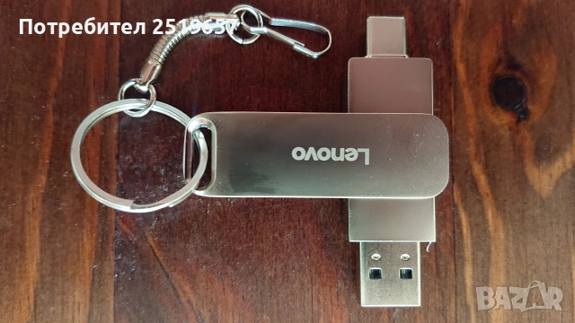 Флашка LENOVO 4TB - 2в1 за телефон и компютър , снимка 3 - USB Flash памети - 54466603