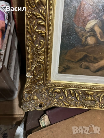 Много красив принт с масивна рамка, снимка 3 - Антикварни и старинни предмети - 54230309