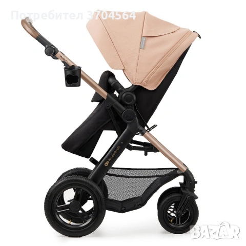KinderKraft MOOV 2 бебешка количка 3в1 Основа Isofix Kinderkraft Mink, снимка 2 - Детски колички - 54401802