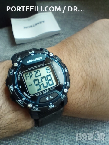 ARMITRON USA, син, чисто нов, супер подсветка и добра алтернатива на Casio, снимка 6 - Мъжки - 54245111