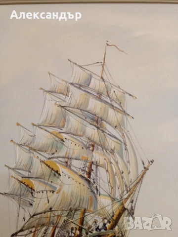 Маслена картина подписана, снимка 4 - Картини - 53919731