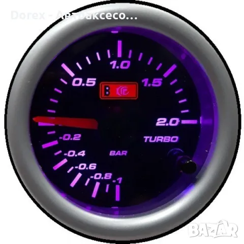 Измервателен уред Boost 52 мм за налягане на турбо -1 до 2 BAR, снимка 5 - Аксесоари и консумативи - 55354860