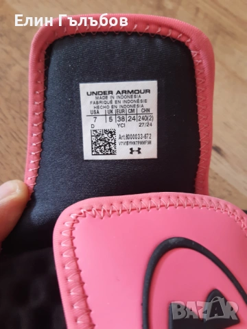 Джапанки UNDER ARMOUR, оригинални дамски 38-ми номер, снимка 6 - Маратонки - 54652524