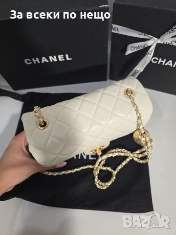 Chanel Flap Bag gold square Дамска Чанта От Естествена Телешка Кожа Код Brand Luxury Fashion28, снимка 3 - Чанти - 54960930