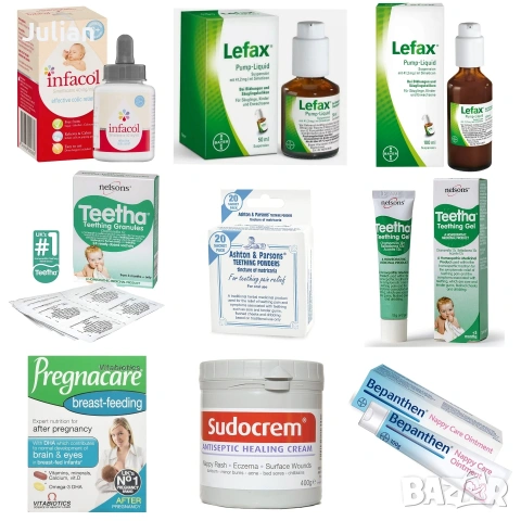 Lefax, Sudocrem, Teetha, Ashton and Parson, Pregnacare, Huggies