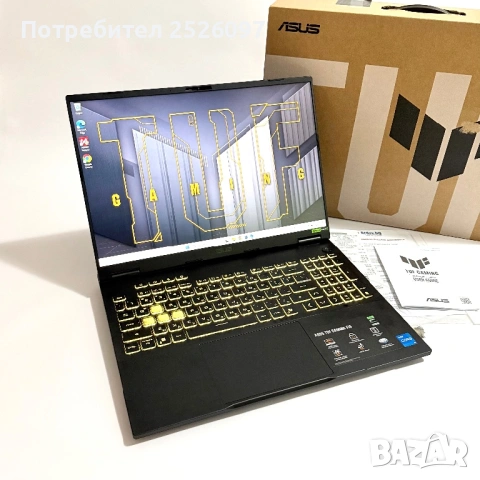 ASUS TUF F16/165Hz FHD+/RTX 5060/i5-14450HX/16GB DDR5/1TB/Гаранция 4г./RGB, снимка 8 - Лаптопи за игри - 54454154