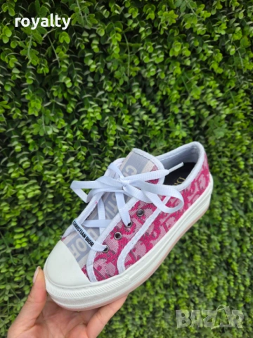 Dior Oblique Нови Розови Дамски Маратонки с Кутия , снимка 2 - Маратонки - 54556585