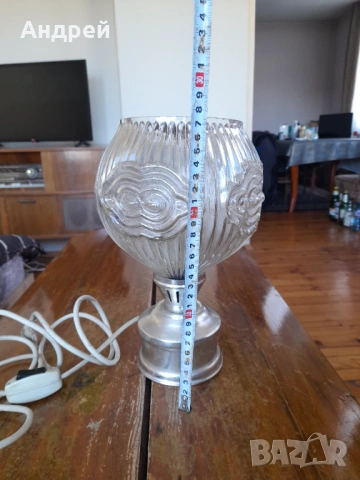 Стара нощна лампа #25, снимка 2 - Настолни лампи - 54356721