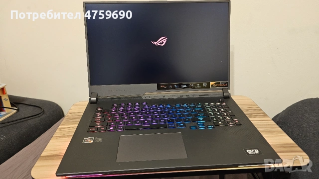 Лаптоп ASUS ROG Strix G17 G713QR, Ryzen 9, 32GB, RTX 3070 8GB, 1TB SSD