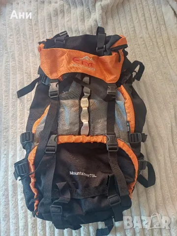 Раница за туризъм Eye Mountaineer Adventure 70L, оранжева, черна, за пътуване