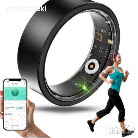 Smart пръстен–интелигентен тракер за здраве и активност в стилна форма, снимка 7 - Други - 54083706