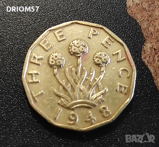 Монети Великобритания-4 бр.› Крал Джордж VI (1940-1951), снимка 5 - Нумизматика и бонистика - 51464221