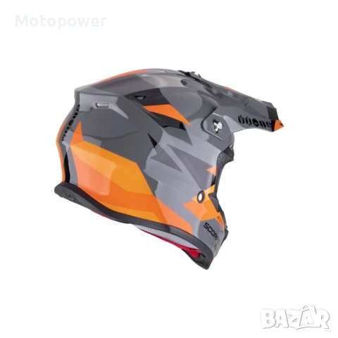 Scorpion Каска VX-16 Evo Air Rod Grey/Orange, снимка 2 - Аксесоари и консумативи - 54351075