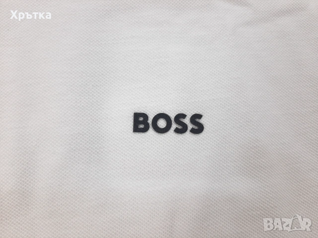 Hugo Boss Parloy190 - Оригинална мъжка тениска с яка р-р L, снимка 7 - Тениски - 54152045