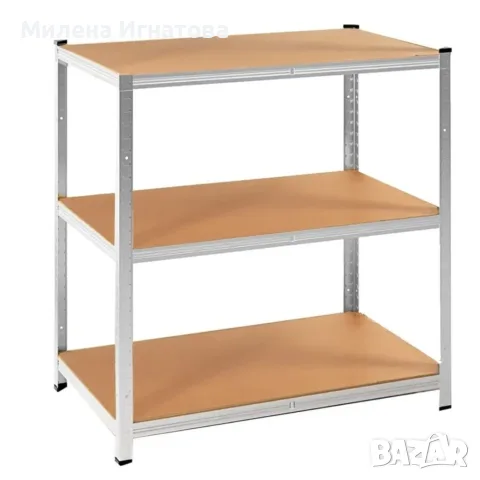 Професионален метален стелаж HÖGLER 180x100x60 см – 5 рафта, товароносимост 1000 кг, снимка 3 - Етажерки - 55563931