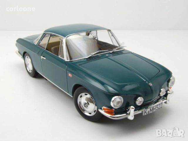 Volkswagen Karmann Ghia 1500 1963 - мащаб 1:18 на Norev моделът е нов в кутия VW, снимка 11 - Колекции - 54855189