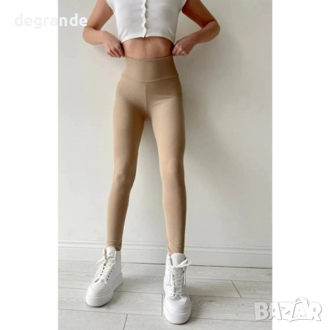 🎀Дамски рипсов клин с висока талия  цвят капучино, снимка 2 - Клинове - 54784097