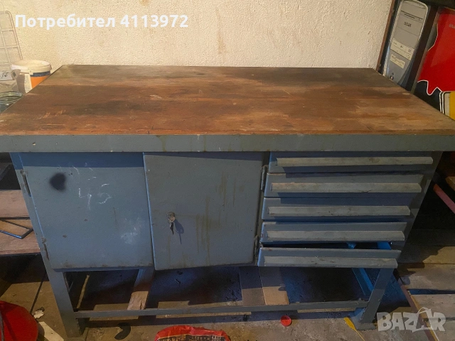 Шлосерска Маса с чекмеджета, снимка 2 - Други машини и части - 55236365