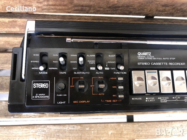 SANYO M9990K-(Japan)-работещ радиокасетофон., снимка 10 - Радиокасетофони, транзистори - 54081736