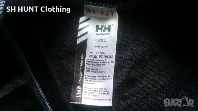 HELLY HANSEN Work Wear Thermo 57% Merino Wool размер XL работна термо блуза W4-767, снимка 12 - Блузи - 55680673