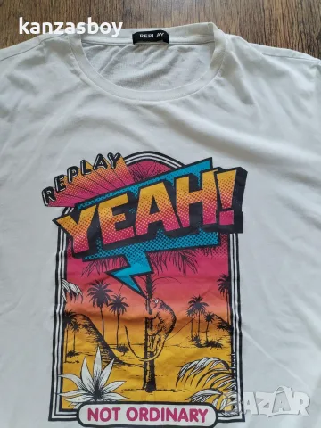 Replay - страхотна мъжка тениска 2XL, снимка 2 - Тениски - 55392378