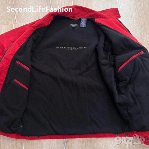 GANT Madison мъжко винтидж червено яке размер L, снимка 3 - Якета - 54173503