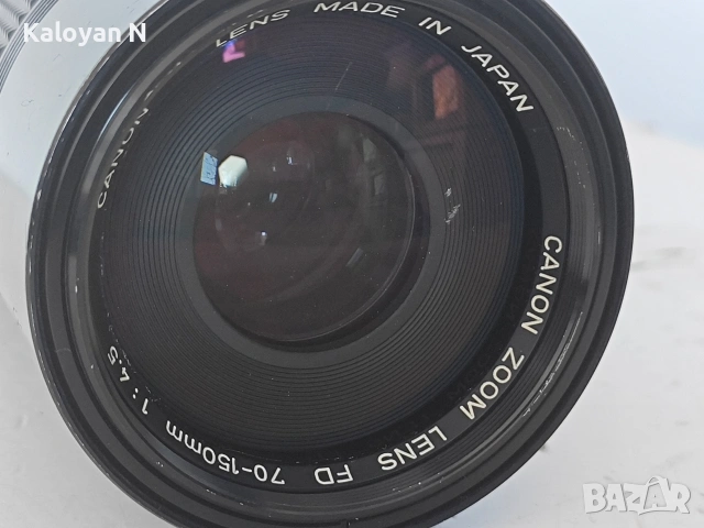 Обектив Canon FD 70-150mm f/4.5 за Canon FD байонет, снимка 6 - Обективи и филтри - 54424092