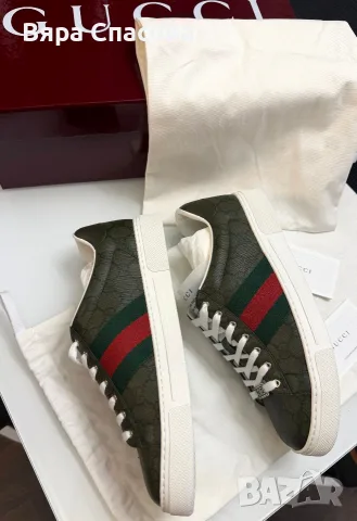 GUCCI ACE кецове- чисто нови, снимка 5 - Кецове - 55638855
