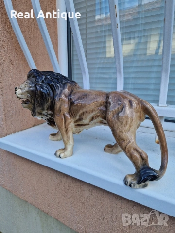 Уникална голяма антикварна порцеланова фигура статуетка , снимка 3 - Антикварни и старинни предмети - 54100614