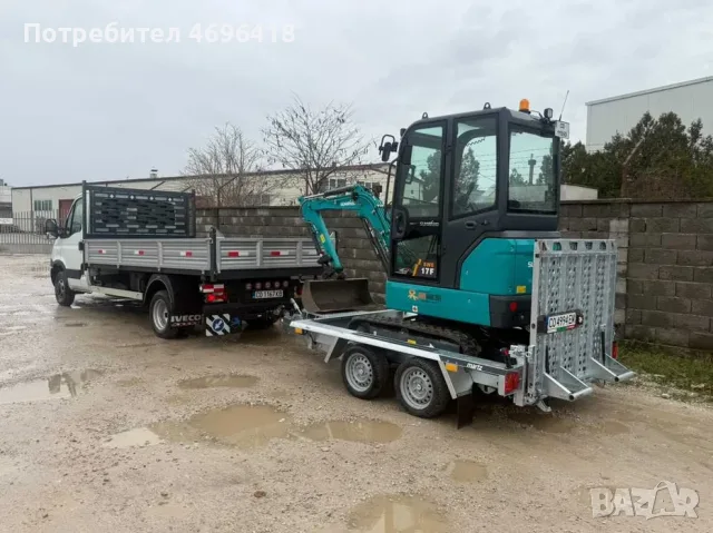 🚜 МИНИ БАГЕР + САМОСВАЛ 3.5 Т – СВОБОДНИ ЧАСОВЕ! 🔥, снимка 2 - Транспортни услуги - 55678541