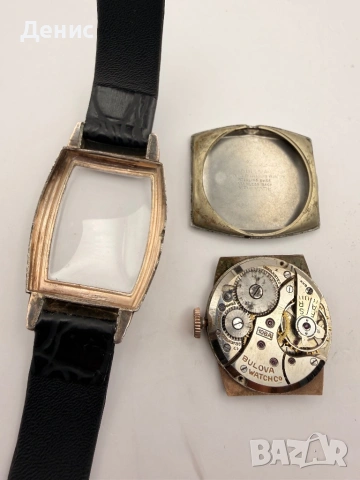 Bulova Tank Art Deco Vintage - Подсекунда, USA, Cal. 10BA, снимка 4 - Мъжки - 54893923