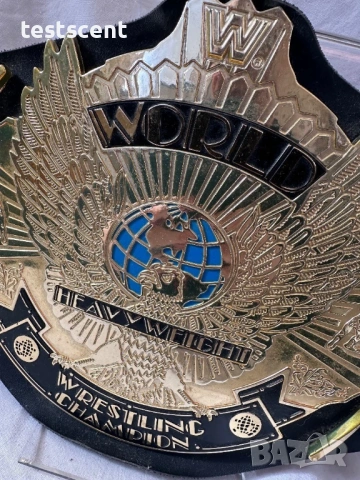 Шампионски пояс WWE Winged Eagle Championship WWF световната титла в кеча Mattel детски belt колан, снимка 2 - Други - 50214280