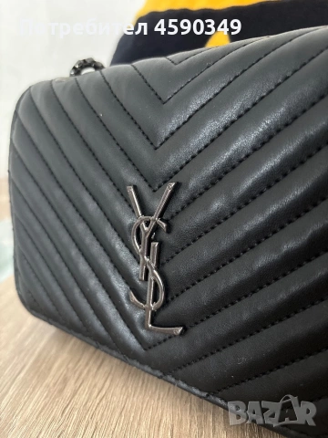 YSL черна дамска чанта Saint Laurent, снимка 6 - Чанти - 54268479