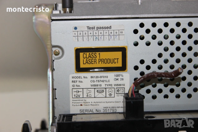 CD Radio Toyota Corolla Verso (2004-2009г.) 86120-0F010 / 861200F010 Радио касетофон, снимка 7 - Аксесоари и консумативи - 53995072