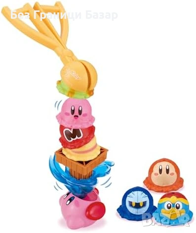 Нова Kirby Ice Cream Tower Балансираща Игра За Деца и Семейство Сладолед Кула 4 Играчa, снимка 2 - Други - 54346741