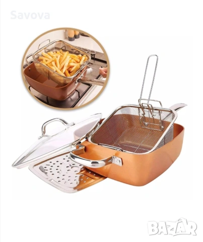 Тиган Copper Chef 6 в 1, снимка 11 - Съдове за готвене - 54581247