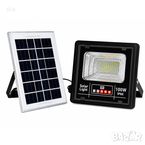 Лампа със съларен панел, Улична лампа, 100W, IP66, снимка 3 - Къмпинг осветление - 54881687