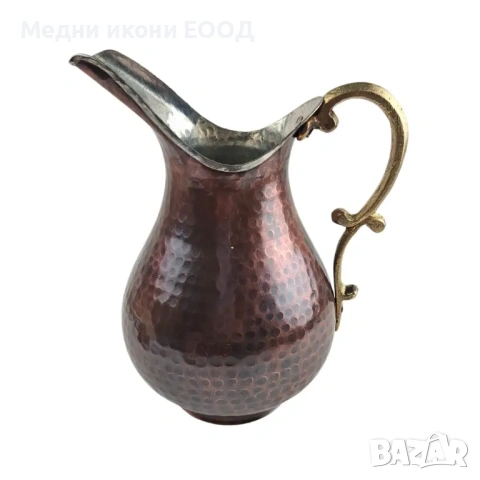 МАСИВНА МЕДНА КАНА ЗА ВИНО И РАКИЯ